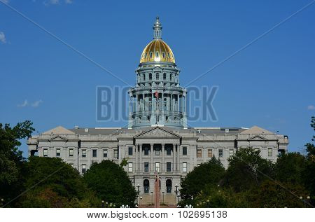 Colorado State Capitol on a Sunny Day