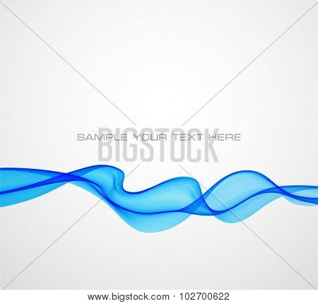 Abstract colorful background with blue wave