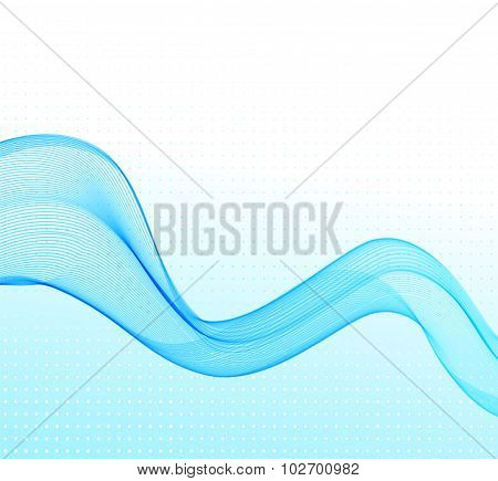 Abstract colorful background with blue wave