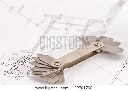 Templates For Visual Measurement Control Are On The Drawing Pipe Element