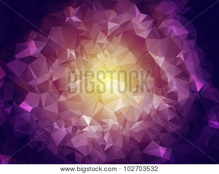 Multicolor Abstract Background Polygon, Kaleydoskopny Style. Modern Design, Suitable For Design Of W