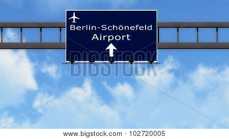 Berlin Schonefeld Germany Airport Highway Road Sign