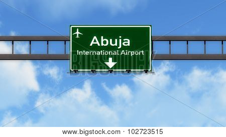 Abuja Nigeria Airport Highway Road Sign