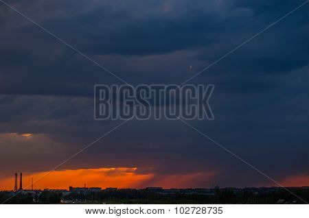 cloudy sunset