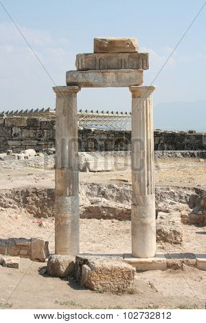 Column in  Hierapolis