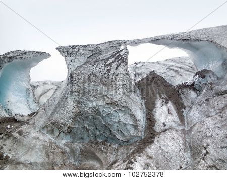 Glacier Detail In Iceland