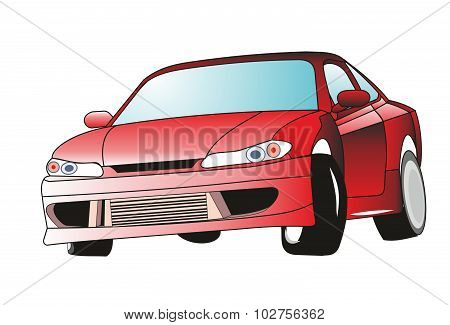 Red car