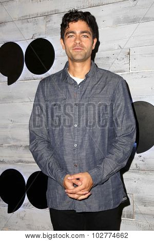 LOS ANGELES - SEP 24:  Adrian Grenier at the VIP Sneak Peek Of go90 Social Entertainment Platform at the Wallis Annenberg Center for the Performing Arts on September 24, 2015 in Los Angeles, CA