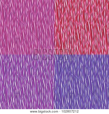 Vector Seamless Patterns With Curvy Elements