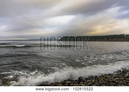 Storm sea.