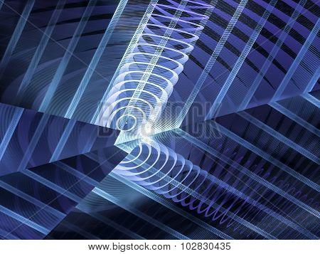 Abstract Blue Computer-generated Blue Background