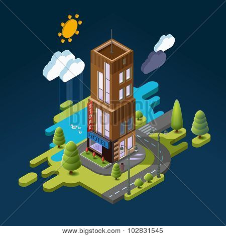 Isometric landscape