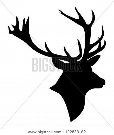 Deer Head Silhouette