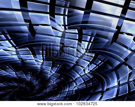 Abstract Computer-generated Generated Blue Tech Background