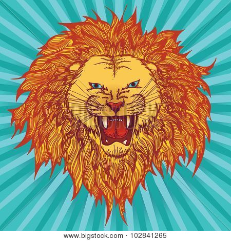 Grin lion