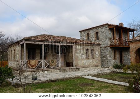 Traditional Georgian Architecture In Mtskheta,historical Capital Of Georgia Located Near Tbilisi