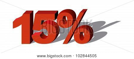Illustration Vector Graphic Sale Percent 15