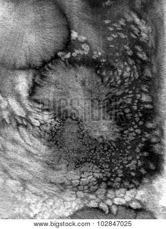 Black-white Textured Watercolor Background