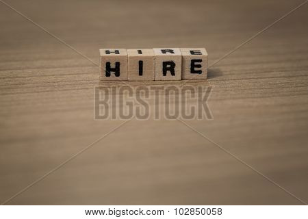 Hire In Wooden Cubes