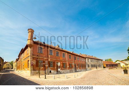 streets and houses of old historic town