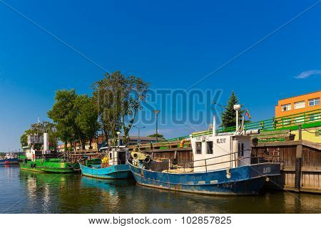 Cruise boats at wharf