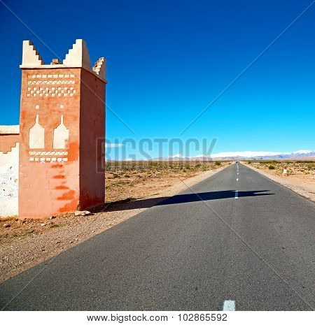 Gate   In Todra Gorge Morocco Africa And  Village