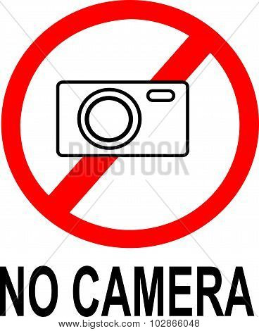 no camera sign