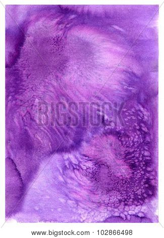 Abstract Violet Watercolor Background
