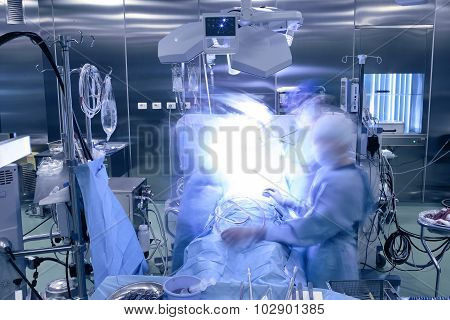 In The Operating Room During Surgery