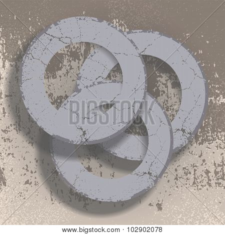 Rings For Grunge Background