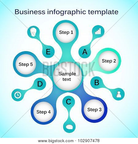 Business infographic template