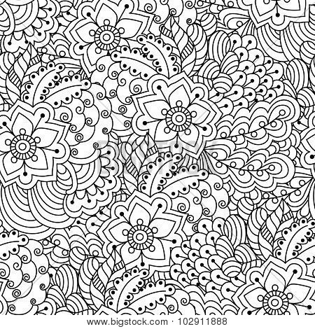 Seamless black and white background.