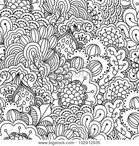 Seamless black and white background.