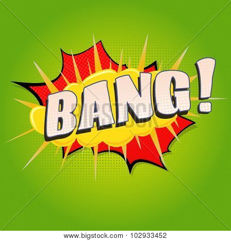 Bang Comic speech bubble