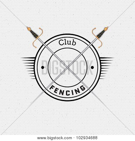 Fencing badges logos and labels for any use