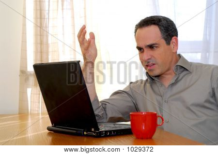 Man med Laptop