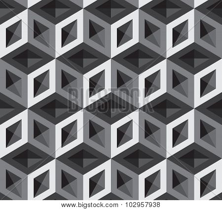Vector 3d cubes pattern