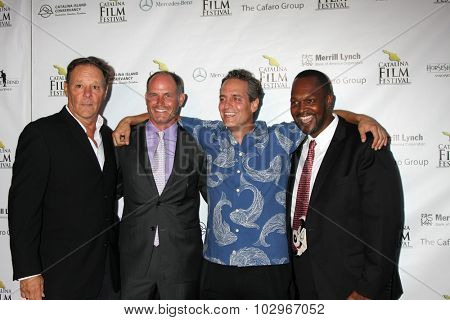 LOS ANGELES - SEP 25:  Chris Mulkey, James Miller, Adam Collis, Adam Robinson at the Catalina Film Festival Friday Evening Gala at the Avalon Theater on September 25, 2015 in Avalon, CA