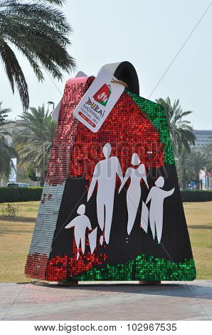 Dubai Shopping Festival (DSF) exhibits at Dubai Creek in Dubai, UAE