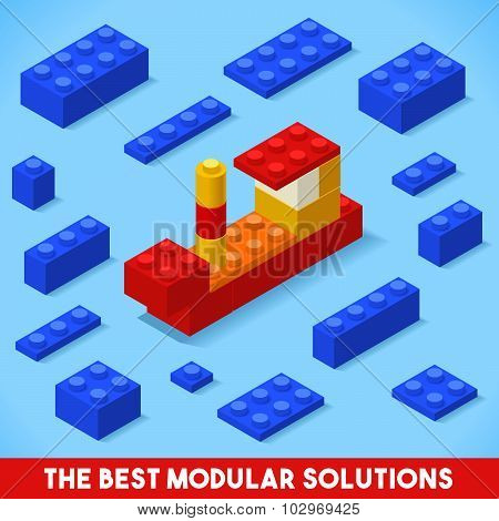 Toy Block Ship Games Isometric