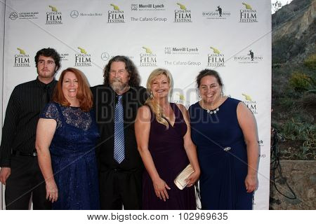 LOS ANGELES - SEP 25:  Dillion Sisson, Margina Sisson, Gary Sisson, friends at the Catalina Film Festival Friday Evening Gala at the Avalon Theater on September 25, 2015 in Avalon, CA