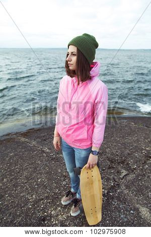 Girl At The Sea