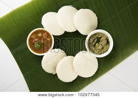 south indian breakfast, idli or idly sambar