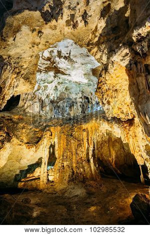 Cuevas de Nerja  - Caves of Nerja in Spain. Stalactites and stal