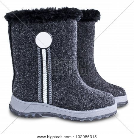 Kids Winter Felt Boots