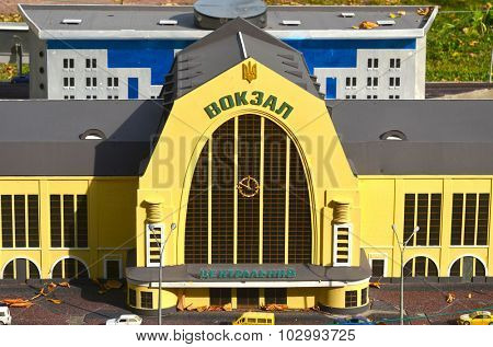 KIEV, UKRAINE - September 23, 2015: Entertaiment Park Ukraine in Miniature (Small scale Ukraine).
