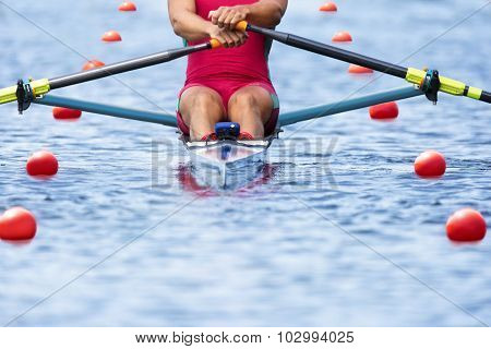 Rower Front View Pylons