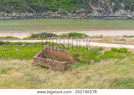 Ribeira De Seixe And Abandoned House In Odeceixe