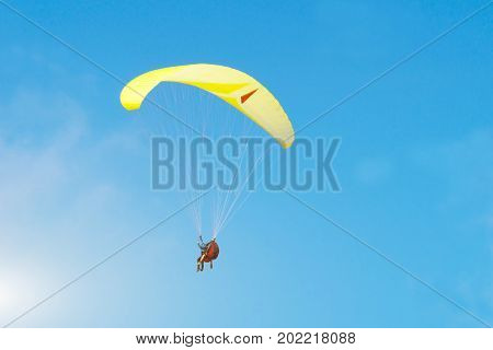 Paragliding on the Danish North Sea coast near Løkken