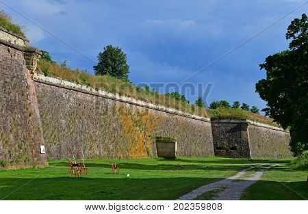 Neuf Brisach France - July 23 2016 : The Fortification In Summer